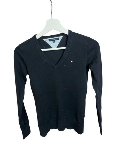 Tommy Hilfiger Black V-Neck Sweater #B3